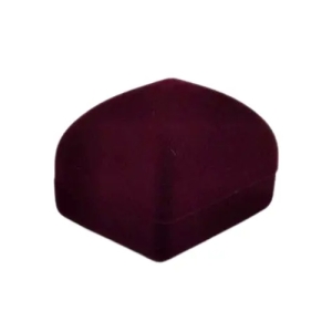 Футляр квадратный для наград, медалей, орденов, монет, значков бордовый бархатный