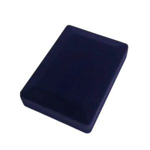 Классический футляр для наград орденов монет медалей значков сине-белый бархатный 188