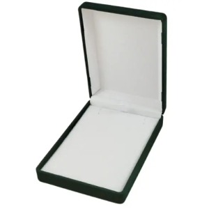 Классический футляр для наград орденов монет медалей значков зеленый бархатный 188