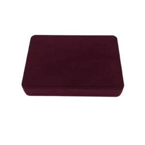 Большой классический футляр для наград, медалей, монет, орденов значков бордовый бархатный 0629