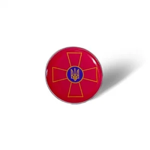 Значок ВСУ (Вооруженных сил Украины) полимер (круг)