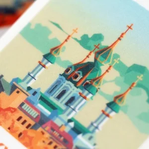 Стікер-палароїд "Київ. Андріївська"