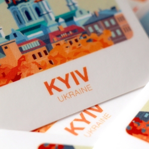 Стікер-палароїд "Київ. Андріївська"