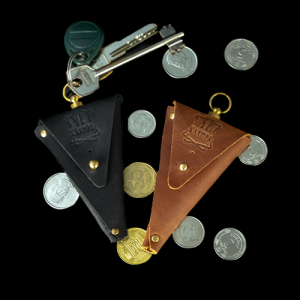 Кожаный брелок монетница "Бендерик"