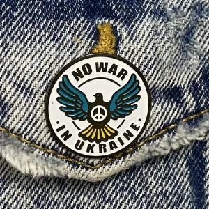 Значок No War in Ukraine