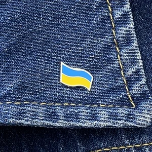 Значок Прапор України міні нікель