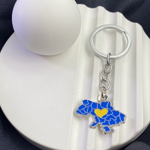 Брелок Україна, жовте серце