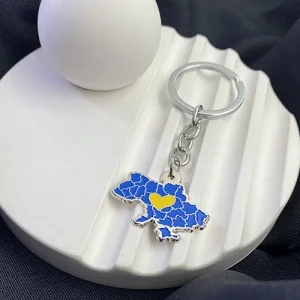Брелок Україна, жовте серце