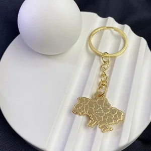 Брелок мапа України (глянець)