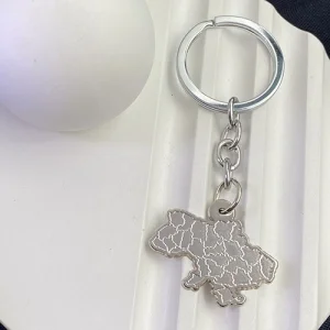 Брелок мапа України (нікель)