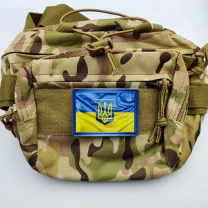 Нашивка флага Украины с гербом