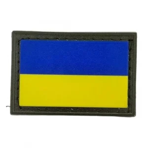 Нашивка флаг Украины темная олива 30*45 мм