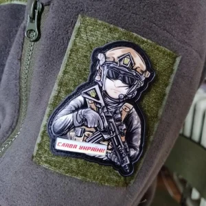 Шеврон ЗСУ об'ємна Слава Україні солдат