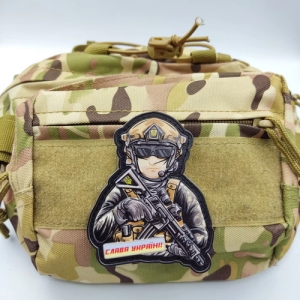 Шеврон ЗСУ об'ємна Слава Україні солдат