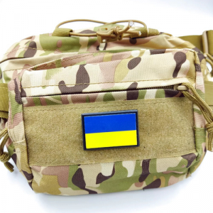 Флаг Украины нарукавный знак черный 30*45 мм