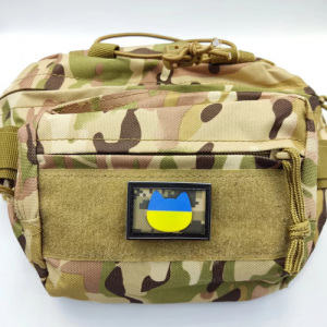 Нашивка флаг Украина/УПА котик пиксель