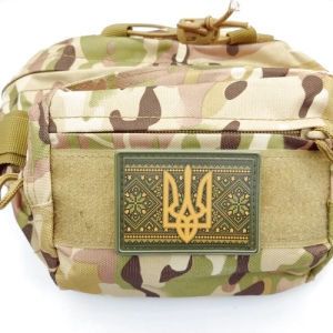 Шеврон вишиванка олива герб