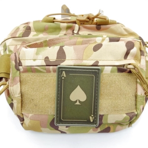 Шеврон Пиковый туз олива