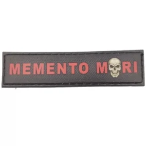 Шеврон Memento mori 2*8 см