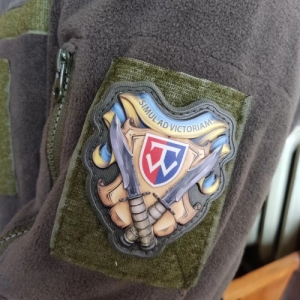 Шеврон Simul Ad Victoriam 58 ОМПБр объемный