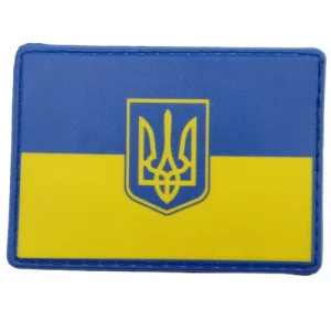 Шеврон прапор України з гербом 50*70 мм