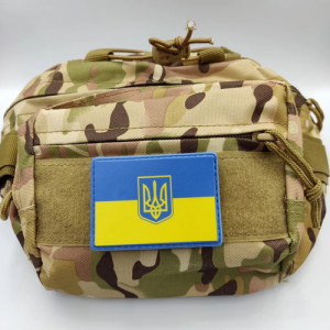 Шеврон прапор України з гербом 50*70 мм