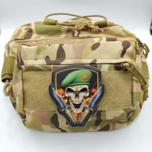 Шеврон Череп в береті ДПСУ об'ємний