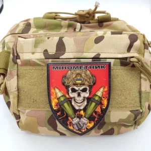 Нашивка Мінометник череп червоний