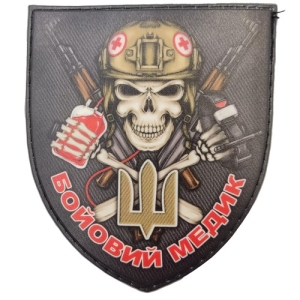 Шеврон боевой медик олива