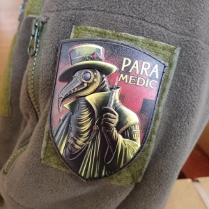 Шеврон Чумний лікар Para Medic об'ємний