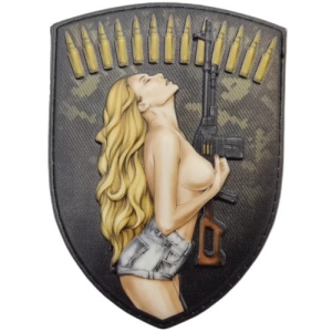 Шеврон Сексуальная девушка объемная