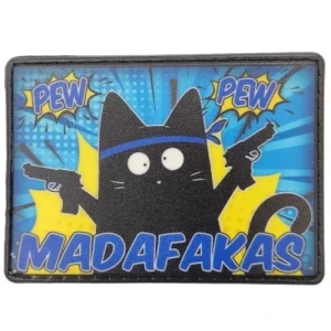 Шеврон Pew Pew Madafakas здивований синій