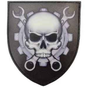 Шеврон череп з ключами