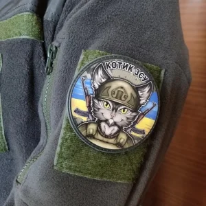 Шеврон Котик ВСУ с автоматами