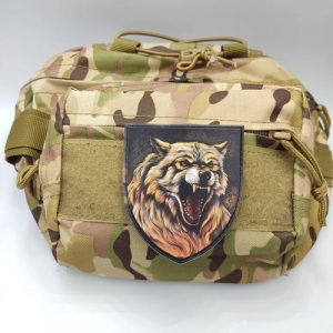 Шеврон Волк с открытой пастью