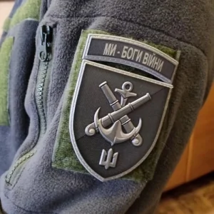 Шеврон 406 ОАБр Ми - Боги війни об'ємний олива