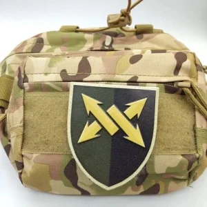 Шеврон ЗСУ 347 інформаційно-комунікаційний вузол ДШВ олива