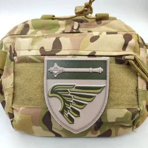 Шеврон ВСУ 135 отдельный батальон управления ДШВ олива