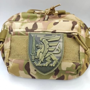 Шеврон ЗСУ 81 окрема аеромобільна бригада піксель