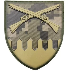 Шеврон ВСУ 92 отдельная механизированная бригада ОК Восток пиксель объемный