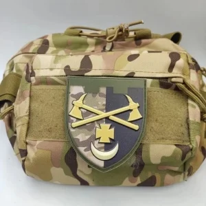 Шеврон ВСУ ТРО А4780 2 топора крест и луна мультикам