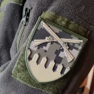 Шеврон ВСУ 92 отдельная механизированная бригада ОК Восток пиксель объемный