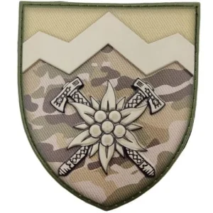 Шеврон ЗСУ 10 окрема гірсько-штурмова бригада ОК Захід мультикам