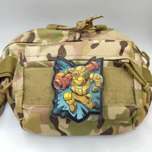 Шеврон серії Тризуб Воїн в стрибку