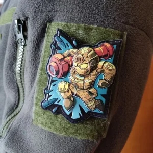 Шеврон серії Тризуб Воїн в стрибку