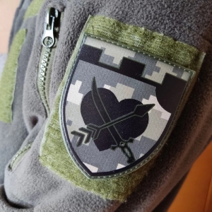 Шеврон ТрО 126 бригади ЗСУ Одеса піксель