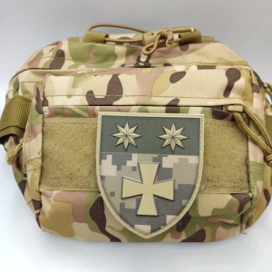 Шеврон ВСУ 143 отдельная стрелковая бригада пиксель