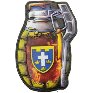 Шеврон граната ТрО 124 бригади ЗСУ Херсон