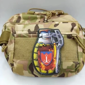 Шеврон граната ТрО 122 бригади ЗСУ Одеса