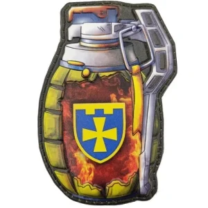 Шеврон граната ТрО 116 бригади ЗСУ Полтава